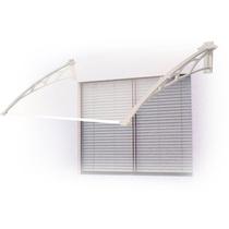 Toldo Versátil 80x60cm Braço Branco com Chapa Cristal Toldo Versátil 80x60cm Braço Branco com Chapa Cristal