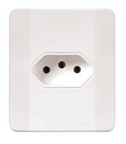 Tom. 2p+t 20a 250v c placa e c/caixasimples bca pezzi