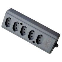 Tom Barra Quintuple Cinza 2 Pinos + Terra 10A/20A Interneed