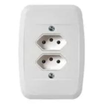 Tom.dupla 2p+t 20a 250v c placa bca pezzi