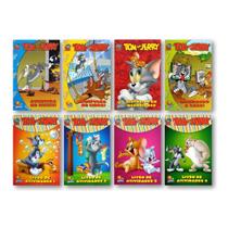 Tom E Jerry - Kit Com 8 Livros Infantis - Leitura E Atividades