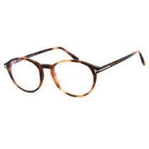 Tom Ford FT5753-B 053 Unisex Loira Havana Oval Frame Eyegla