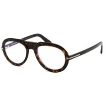 Tom Ford FT5756-B 052 Homens Escuro Havana Pilot Frame Eyeglass