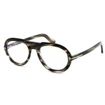Tom Ford FT5756-B 056 Havana Masculino / Outros Eyeglas Pilot Frame