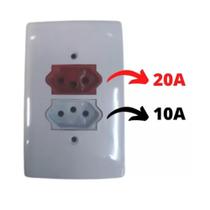 Tomada 10A + Tomada 20A - Veltra Tomada 10A + Tomada 20A - Veltra