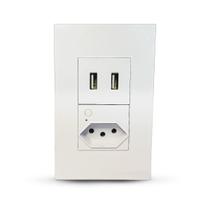 Tomada 16a Inteligente Com USB Duplo Wifi Compatível Com Alexa e Google Home Tomada 16a Inteligente Com USB Duplo Wifi Compatível Com Alexa e Google Home