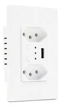 Tomada 2 Entradas 10a Wi-fi + 1 Entrada Usb 2.1 Amperes