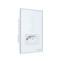 Tomada + 2 Interruptores Inteligentes Wi-Fi Intelbras ETS 2002 10A Branca Tomada + 2 Interruptores Inteligentes Wi-Fi Intelbras ETS 2002 10A Branca
