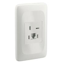 Tomada 2 x 4 com Placa Telebrás RJ11 LZX050 Lorenzetti Tomada 2 x 4 com Placa Telebrás RJ11 LZX050 Lorenzetti