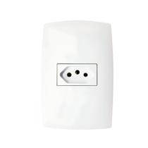 Tomada 20A 4x2 Com Placa Horizontal Branca Linha Home B.lux Tomada 20A 4x2 Com Placa Horizontal Branca Linha Home B.lux