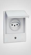 Tomada 20A Embutir à Prova D'água 250V Cinza Tomada 20A Embutir à Prova D'água 250V Cinza