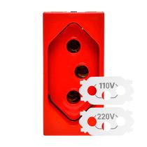 Tomada 20A Vermelha 2P+T Com Borne Parafuso Legrand Arteor 593732