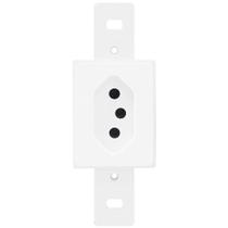 Tomada 2P+T 10A 250 Volts Blanc - 1335 - FAME Tomada 2P+T 10A 250 Volts Blanc - 1335 - FAME