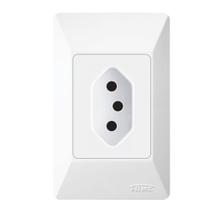 Tomada 2p + T 10a 250 Volts Sistema Externo - 1405 - Fame Tomada 10a-250v Externo - 1405 - Fame