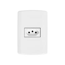 Tomada 2P+T 10A 250V com Placa 4x2 Pluzi Pluzie Tomada 2P+T 10A 250V com Placa 4x2 Pluzi Pluzie