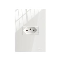 Tomada 2p+t 10a 250vca Horizontal Com Placa On - Mectronic Tomada 2p+t 10a 250vca Horizontal Com Placa On - Mectronic