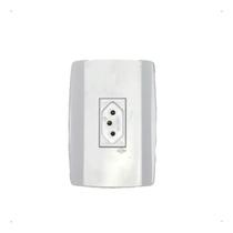Tomada 2P+T 10A Ilumi Vertical Fácil Instalação Cor Branco 250V Slim