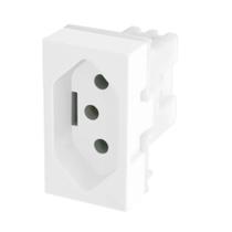 Tomada 2P+T 10A Módulo Branca Evidence Fame - Ref. 3892