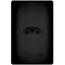 Tomada 2P+T 10A Módulo Habitat Black Fame - Ref. 4052