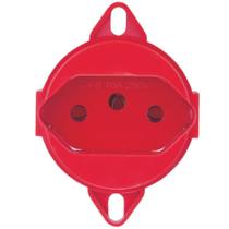 Tomada 2P+T 20 Ampères 250 Volts Vermelha 57111089 TRAMONTINA Tomada 2P+T 20 Ampères 250 Volts Vermelha 57111089 TRAMONTINA
