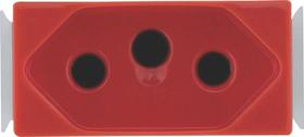 Tomada 2P+T 20A/250V Aria Vermelha 57217033 - Tramontina Tomada 2P+T 20A/250V Aria Vermelha 57217033 - Tramontina