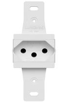 Tomada 2P T 20A 250V Branca Lumibras Com Haste Tomada 2P T 20A 250V Branca Lumibras Com Haste