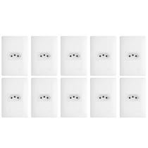Tomada 2p+T 20a/250v com placa 4x2 Fame Habitat - Kit 10 un