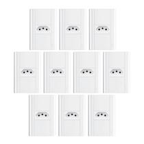 Tomada 2p+t 20a/250v Com Placa 4x2 Fame Modulare - Kit 10 Un