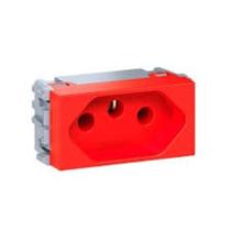 Tomada 2P+T 20A/250Vca Vermelho Esatta - WEG