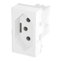 Tomada 2P+T 20A Módulo Branco Evidence Fame - Ref. 3893