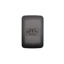 Tomada 2P+T Canoa 10A Preta Romazi