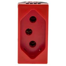 Tomada 2P+T de 20 Ampères 250 Volts Parafuso 1M Vermelha - 615079VM - PIAL Tomada 2P+T de 20 Ampères 250 Volts Parafuso 1M Vermelha - 615079VM - PIAL
