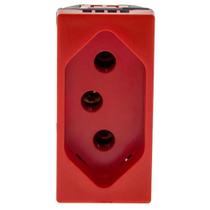 Tomada 2p+t De 20 Ampères 250 Volts Parafuso 1m Vermelha - 615079vm - Pial Plus