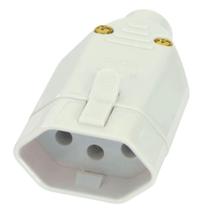 Tomada 2p+t Junção Fêmea 20a 250 Volts Cinza Sobrepor - 1728 - Fame Plugue Femea 2p+t 20a Cinza Fam Fame