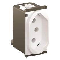 Tomada 2P+T PB 10A Nereya Branco - 663050 - PIAL Tomada 2P+T PB 10A Nereya Branco - 663050 - PIAL