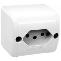 Tomada 2p+t Pb Retângular Sobrepor 10a Branca - 1713011 - Lorenzetti Tomada 2p+t Pb Br 10a Lorenzetti 1713011