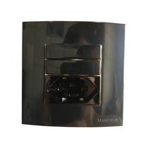 Tomada 3 Pinos 10a + Interruptor Duplo Simples Preto Móvel Marmore Drywall Gesso Granito Móveis Pedra Embutir Margirius