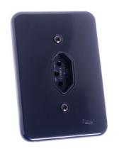 Tomada 3 Pólos 10a Linha Pollar Black Radial Tomada 3 Pólos 10a Linha Pollar Black Radial