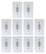 Tomada 3 Pólos 20a Linha Gelo Radial c/ 10