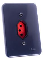 Tomada 3 Pólos 20a (Vermelho) Linha Pollar Black Radial