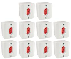 Tomada 3 Pólos (2P+T) 20a (Vermelho) Sistema X Branco c/ 10