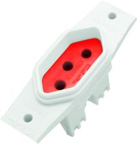Tomada 3 Pólos 2P+T 20a (Vermelho) Sistema X Branco S/ Placa