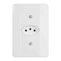 Tomada 3P 20A Horizontal NBR 14136 20A/250V - Linha Millenium - Mectronic