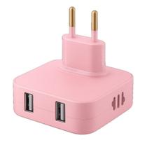 Tomada 4 em 1 Adaptador Benjamin Dobrável Carregador com Duplo USB 10A -