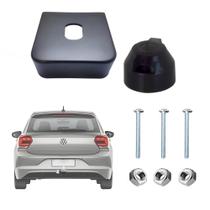 Tomada 6 Vias + Chapa Acabamento Engate Rabicho Preto Tomada 6 Vias + Chapa Acabamento Engate Rabicho Preto