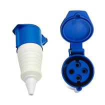 Tomada acoplamento 3p+t 32a azul 9h 220/250v omg 4259 Tomada acoplamento 3p+t 32a azul 9h 220/250v omg 4259