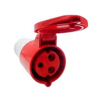 Tomada Acoplamento 3P+T 32A Vermelho 9H 380/415V OMG 3259 Tomada Acoplamento 3P+T 32A Vermelho 9H 380/415V OMG 3259