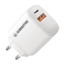 Tomada adaptador pd 40w + usb 3.0 kimaster t110/t0510