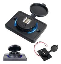 Tomada Adaptador Usb Carro Caminhão Barco 12v 24v Universal