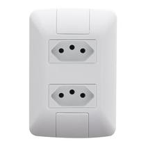 Tomada Aria 20A Dupla 4x2 com Placa Branco Tramontina